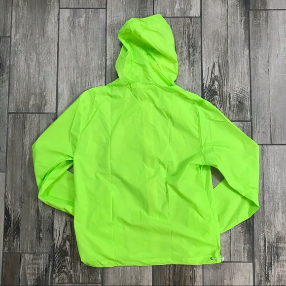 Neon Green Ultralight Windbreaker Running Jacket - Picture 3 of 6